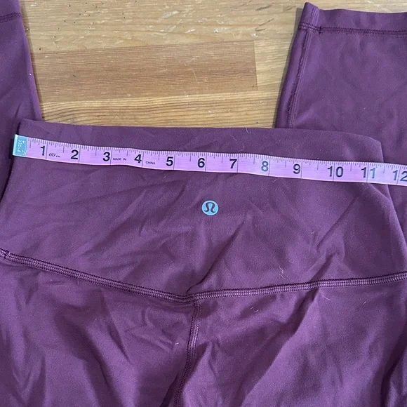 Lululemon Athletica Burgundy Leggings - Picture 9 of 9